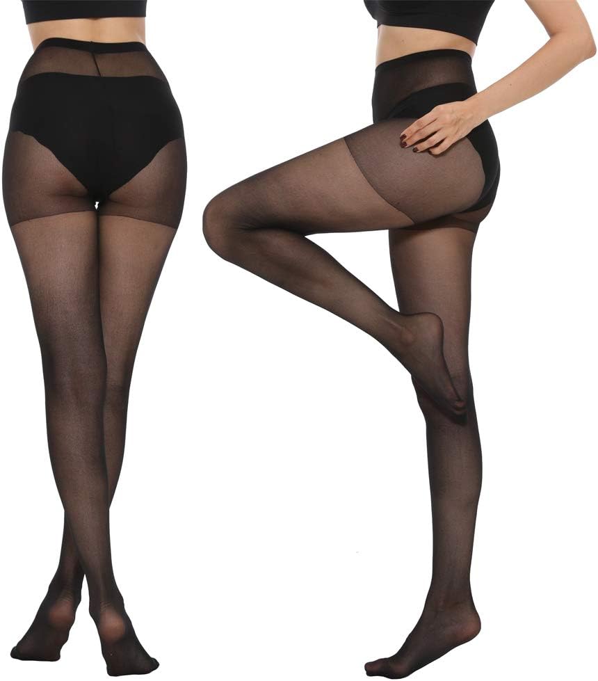 WiliW 6 Pairs Pantyhose for Women 20 Denier