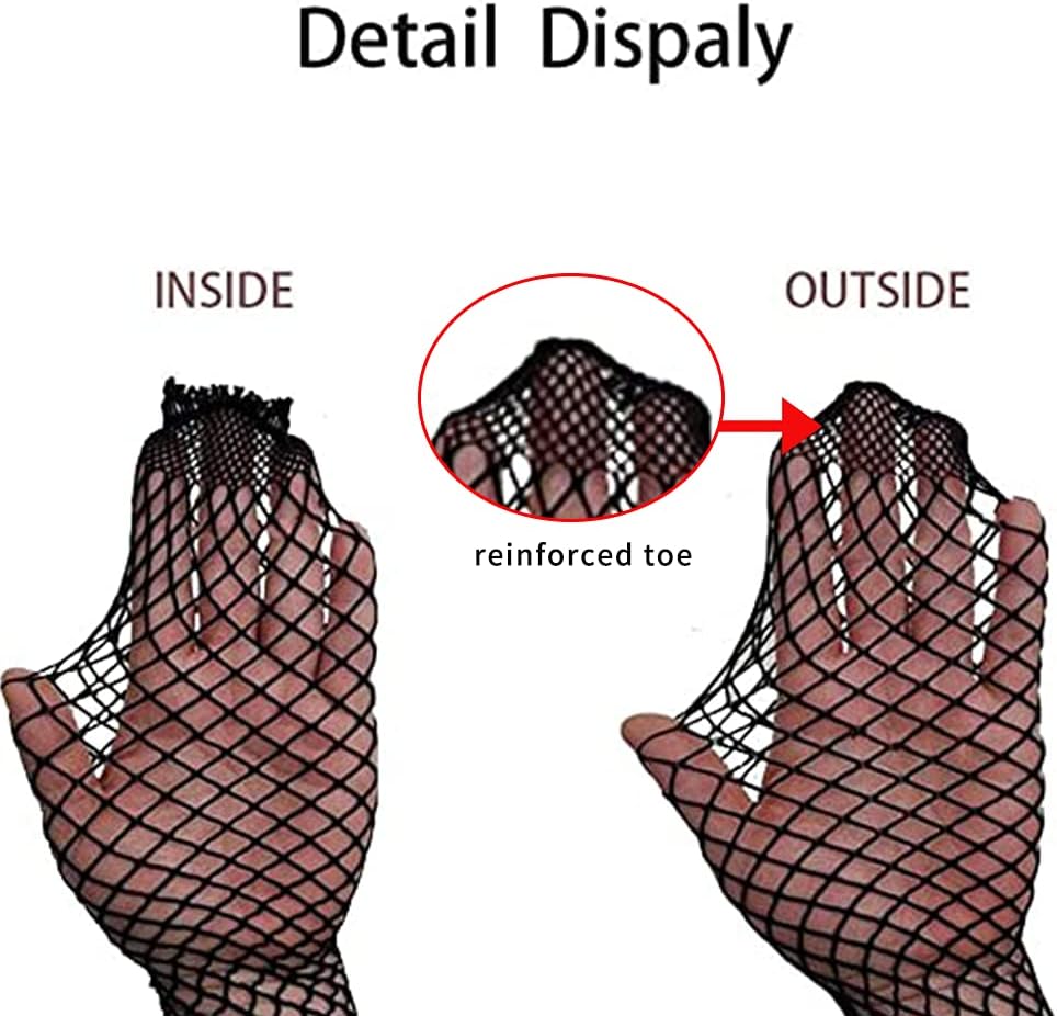 WiliW High Waist Fishnet Stockings Classic Fishnet Tights