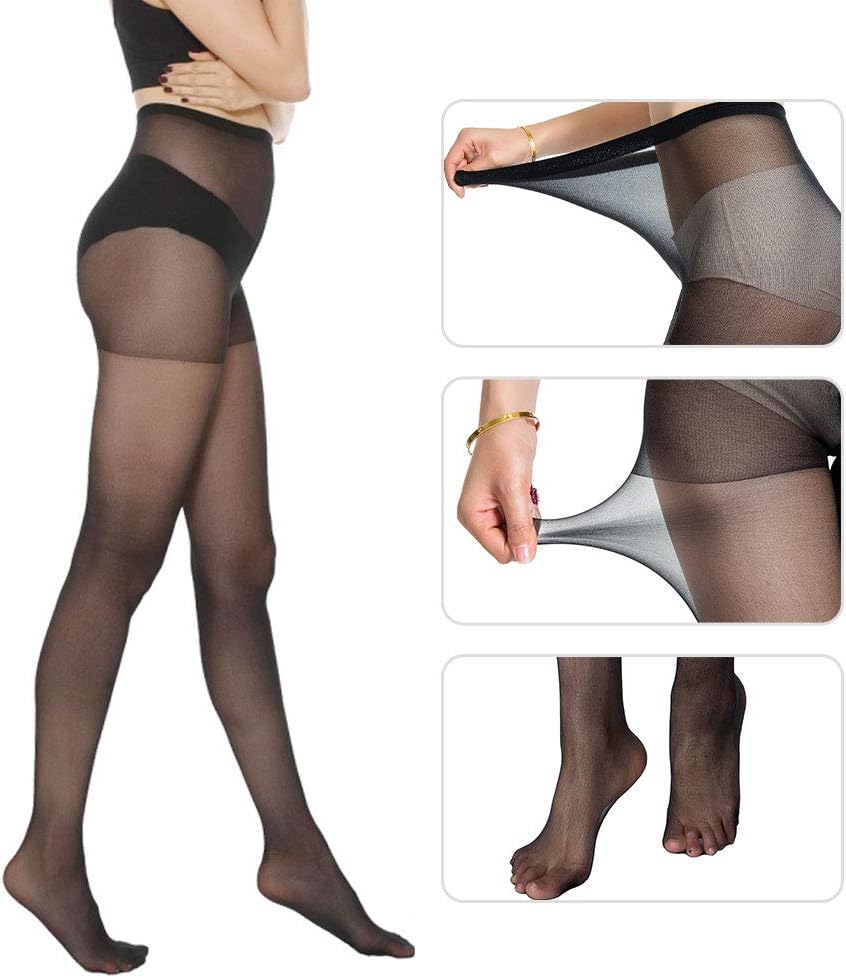 WiliW 6 Pairs Pantyhose for Women 20 Denier