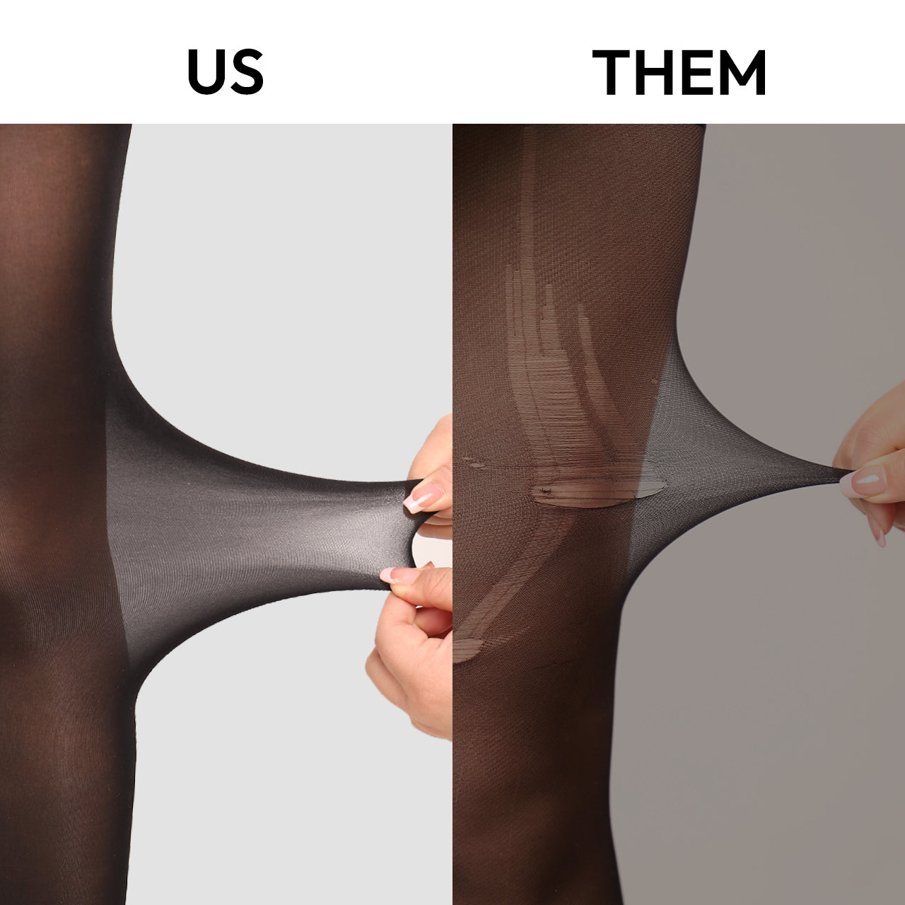 WiliW 2 Pairs 10D Ultra Sheer Tights for Women