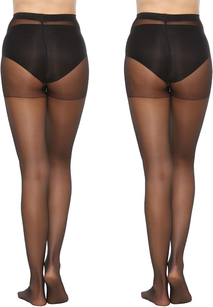 WiliW  6 Pairs 20D Women's Sheer Tights