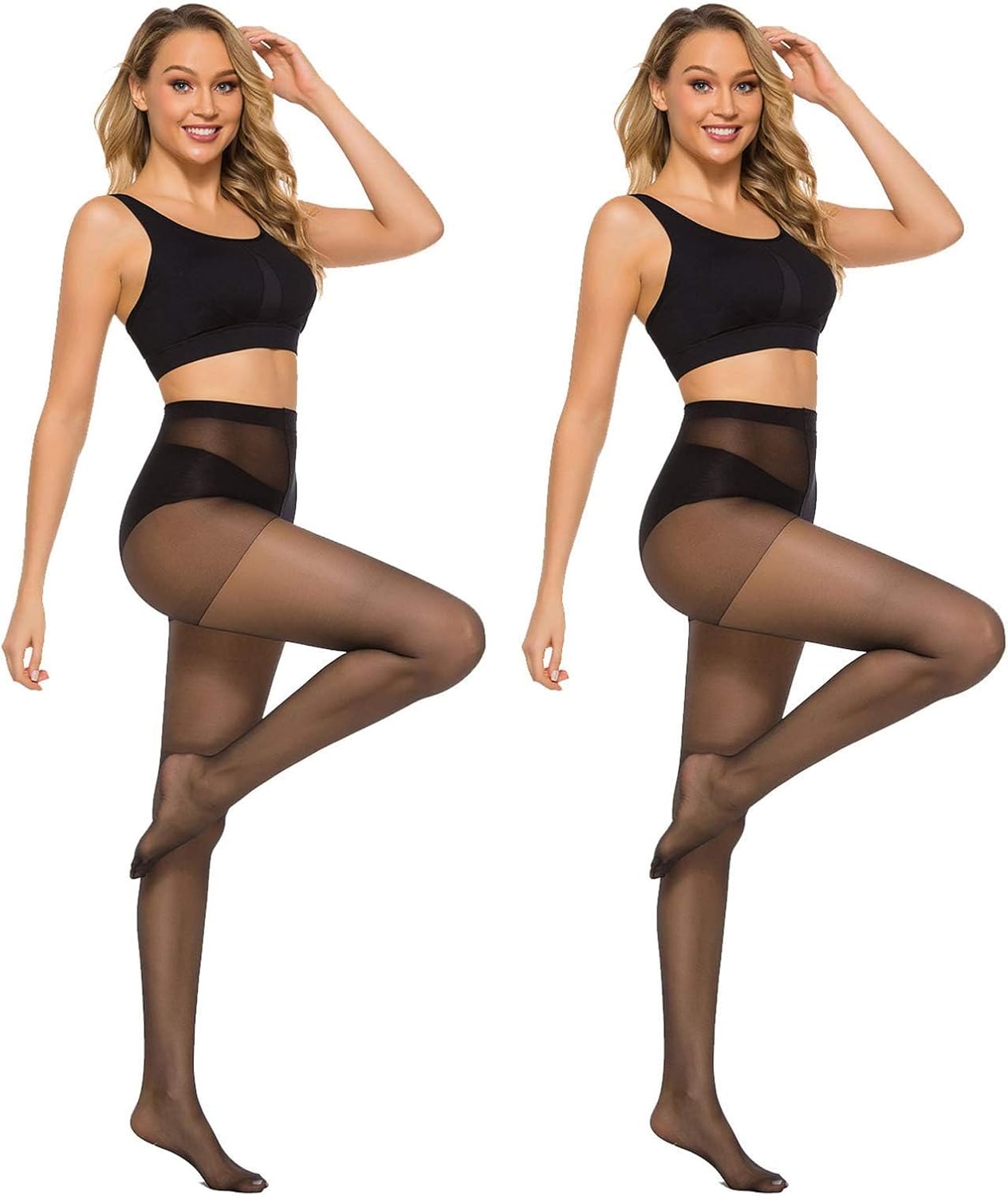 WiliW  6 Pairs 20D Women's Sheer Tights